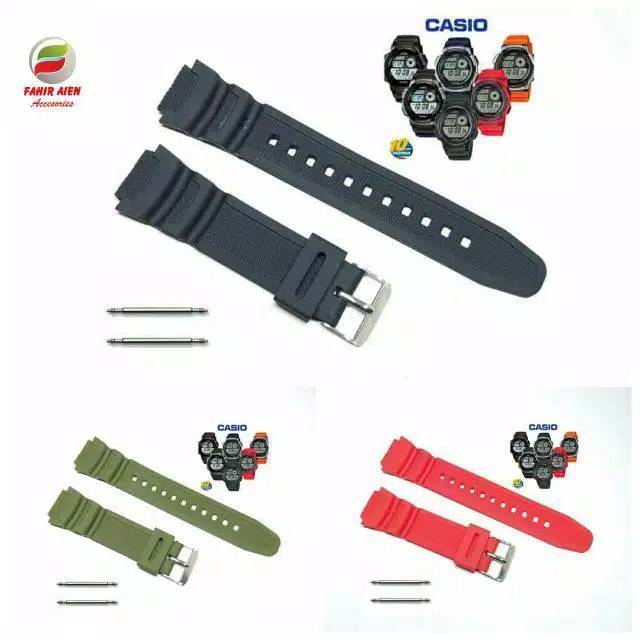 STRAP TALI JAM CASIO AE-1000 AE-1100 SGW-300H SGW-400H W-S200 W-S210 AE1000 AE1100 SGW300H SGW400H W