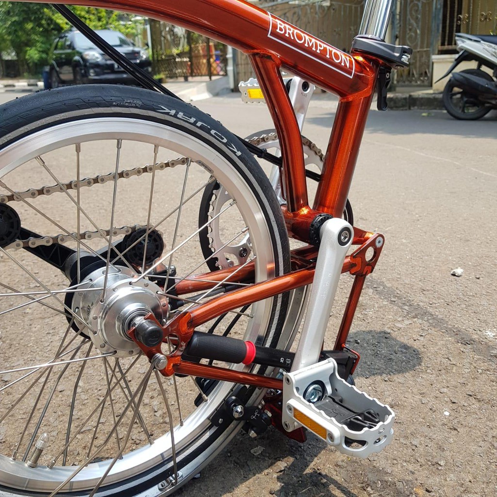 Sepeda Brompton Flame Lacquer s6L