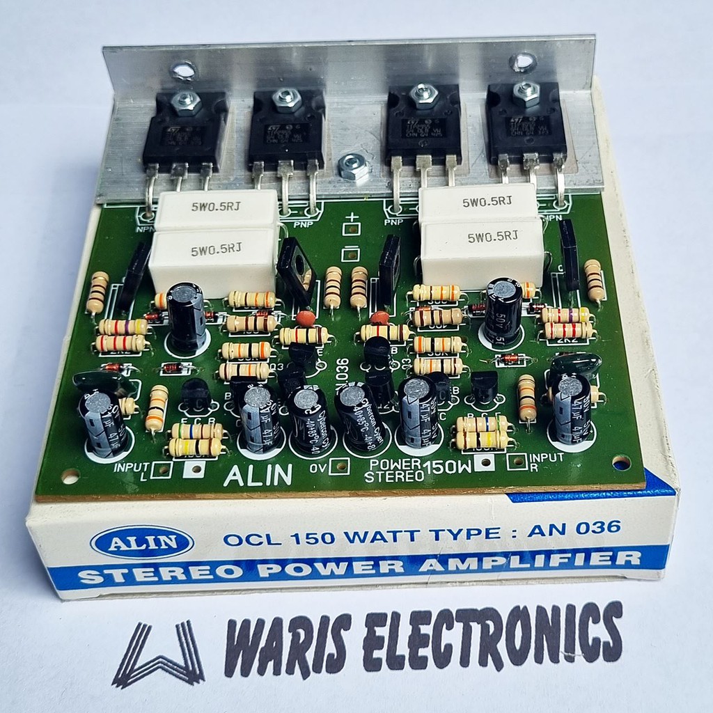 kit power ampli amplifier 150W Watt Stereo OCL transistor Alin AN036