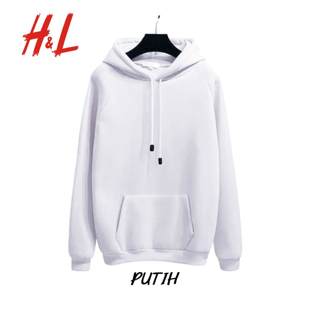 SWEATER HOODIE JEMPER POLOS DISTRO UNISEX matt COTTON fleece Premium TERMURAH TERLARIS-PUTIH