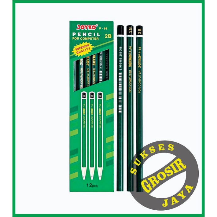 

Pencil Pensil Joyko P - 88 2B 1 BOX ISI 12 PCS/ 1 Lusin