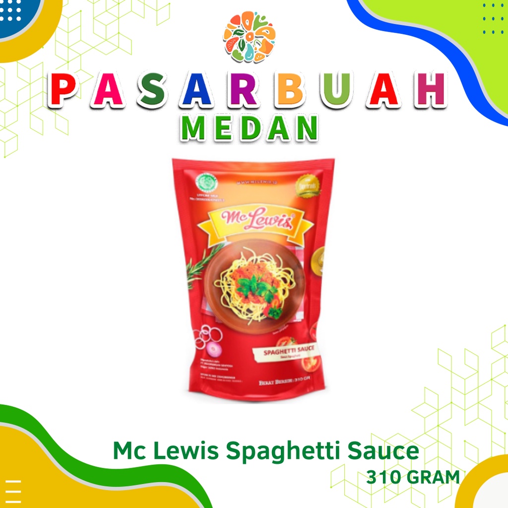 

Distributor Mc Lewis Spaghetti Sauce 310 Gram - Pasar Buah Medan