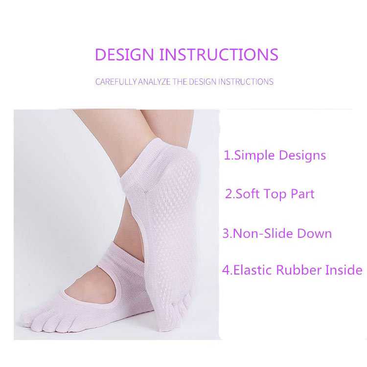 (100% BARANG ORI) Hengju Kaos Kaki Khusus Yoga Anti Slip Size 34-39 - N1503