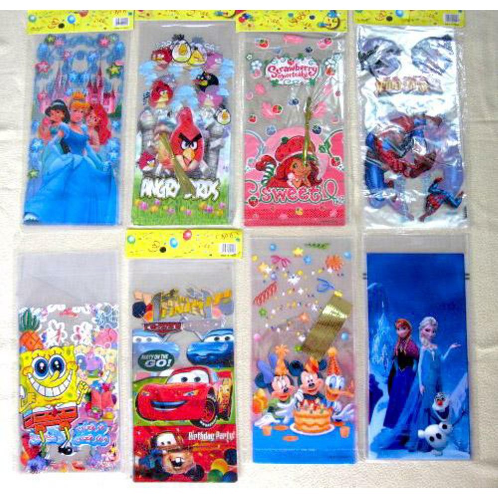 

Plastik Bingkisan Snack Ulang Tahun Karakter Kecil 18 x 36 cm Isi 10 lembar