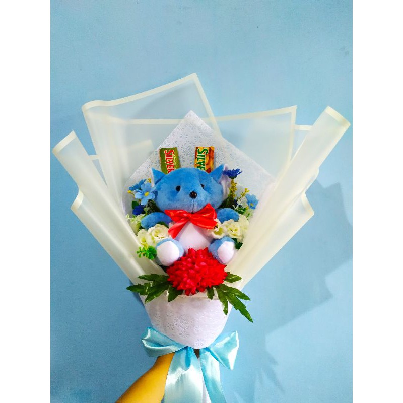 

BOUQUET BONEKA, COKLAT dan ARTIFICIAL FLOWERS (FREE PAPERBAG)