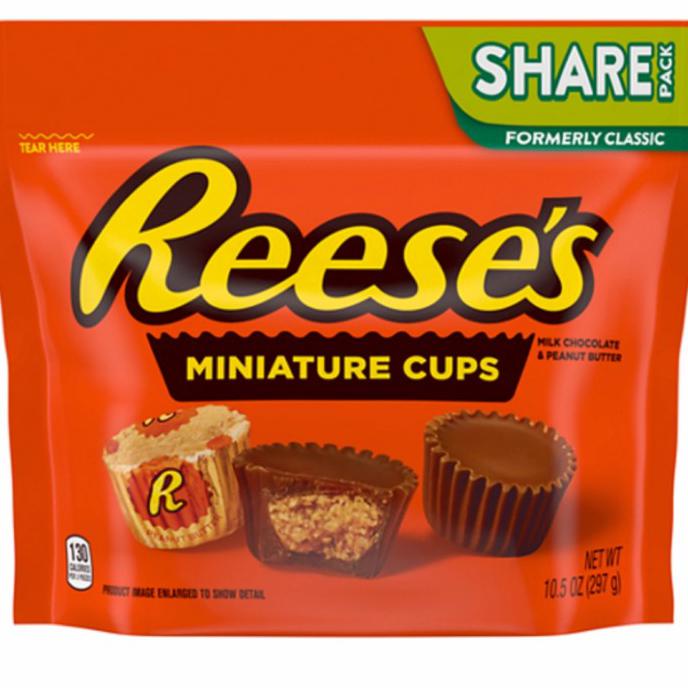 

PROMO REESE'S PEANUTS BUTTER MINIATURES CUPS CUPS 297 GR MAKANAN & MINUMAN