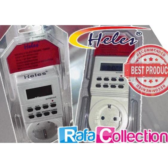 Stop Kontak Timer DIGITAL HELES