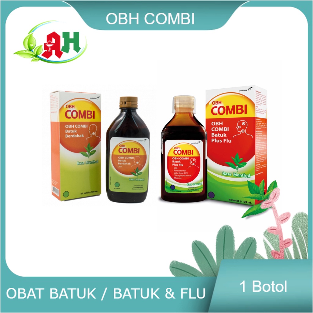 OBH COMBI BATUK PLUS FLU - BERDAHAK 100 ML & 60 ML / OBAT BATUK BERDAHAK & FLU