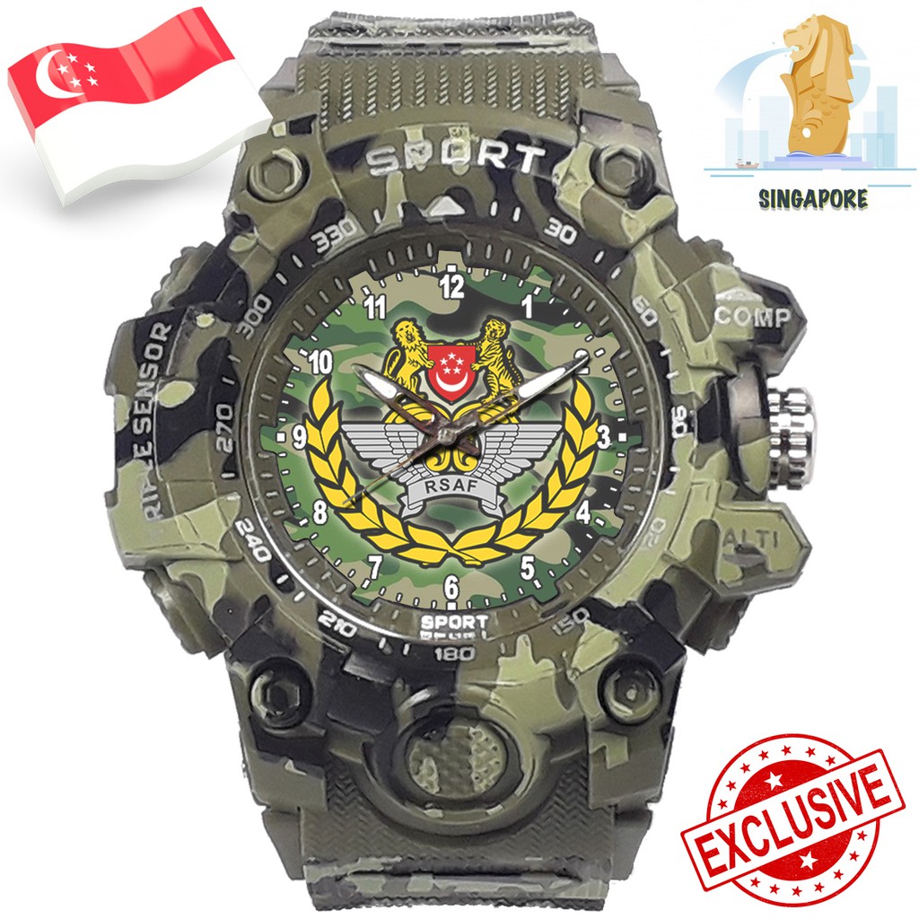 (EXCLUSIVE) JAM TANGAN TENTARA SINGAPURA. ANGKATAN UDARA REPUBLIK SINGAPURA 1