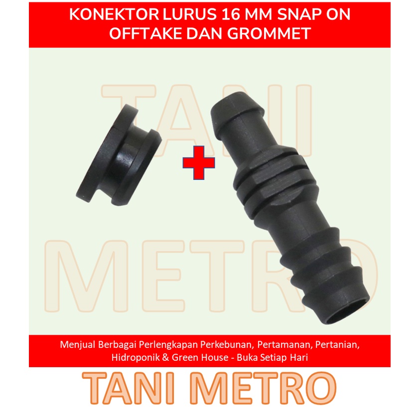 Jual Connector Konektor Lurus Selang Mm Offtake Snap On Grommet H