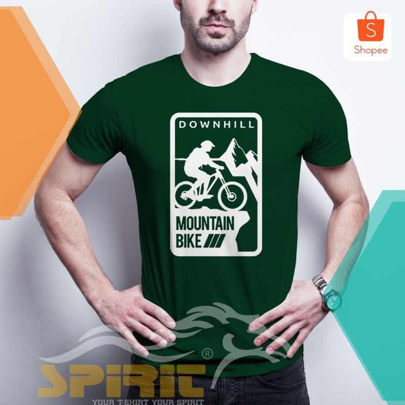Grosir [Cod] Sepeda Gunung Lipat Thrill Kaos Sepedah Pria Baju Lengan Pendek Jumbo Big Size