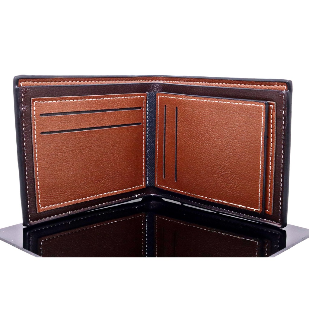 MORTEGA DOMPET PRIA KULIT MODEL LIPAT / MAN LEATHER WALLET - M-1048-6