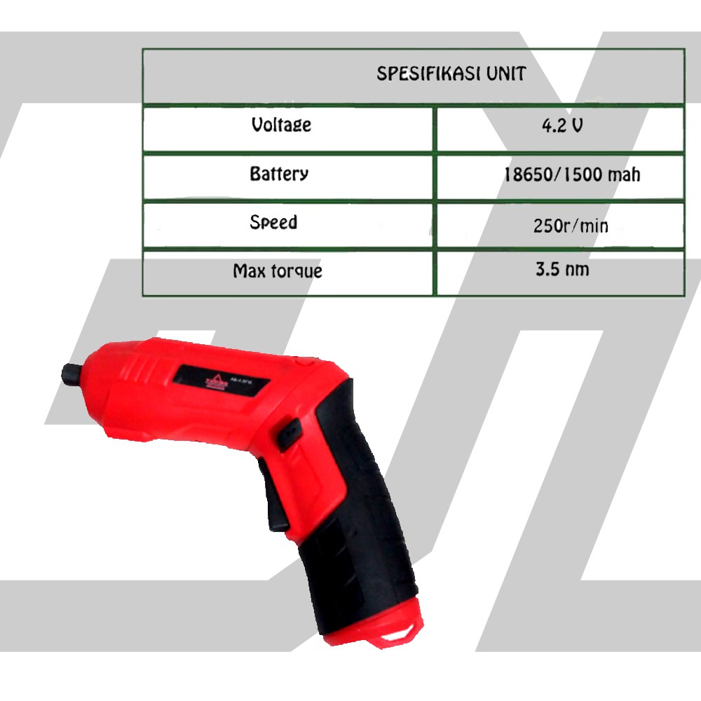 NEW YUKIDO BOR CORDLLES SCREWDRIVER 4.8V BOR OBENG BATRAI JLD FULL MATA BOR