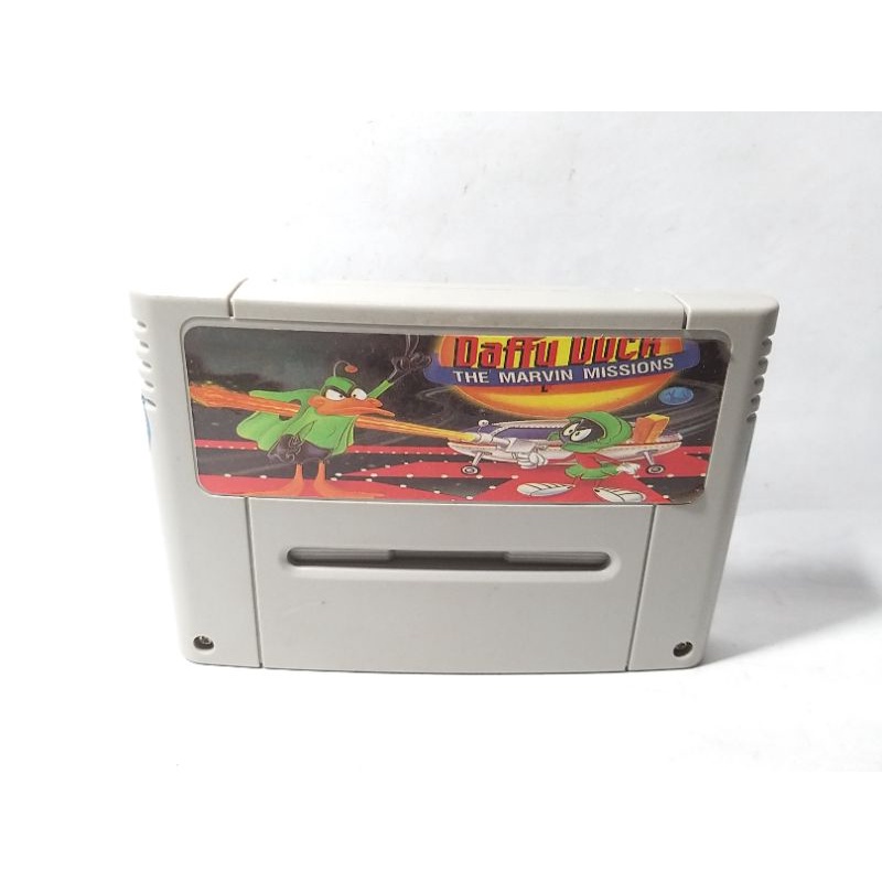 Kaset Cartridge Super Famicom Sufami Nintendo Daffy Duck Marvin Martian Alien Tape Games Rare Vintag