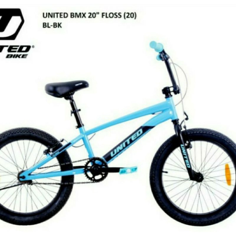 Sepeda anak laki BMX 20 inch United Floss