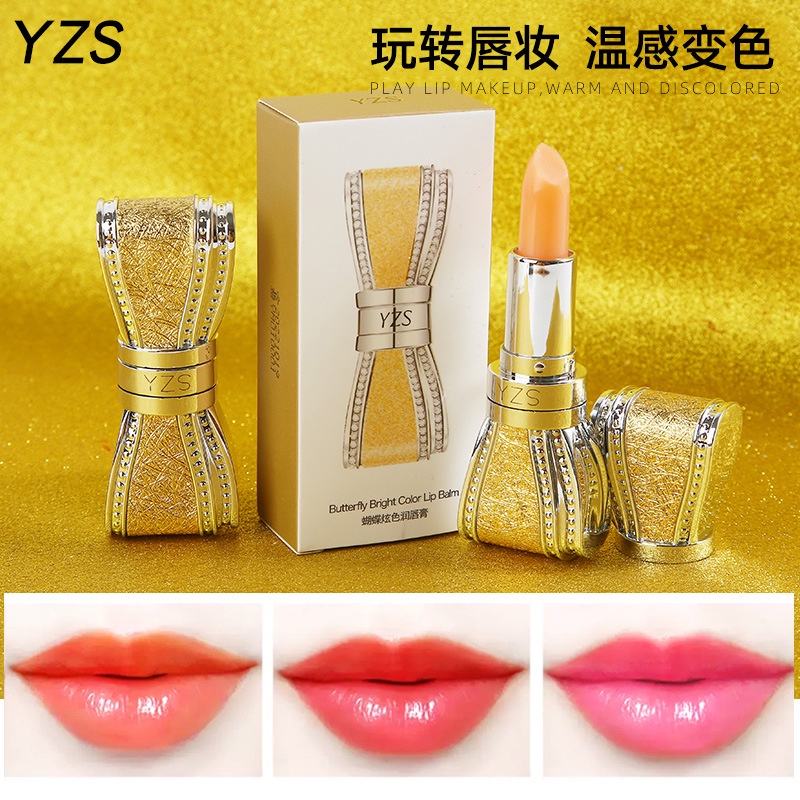 Ready Stock YZS Kupu-kupu Lipstik Ribuan Orang Ribuan Warna Tiga Warna Matte Tahan Air Lip Balm Lip Gloss Lipstik Makeup