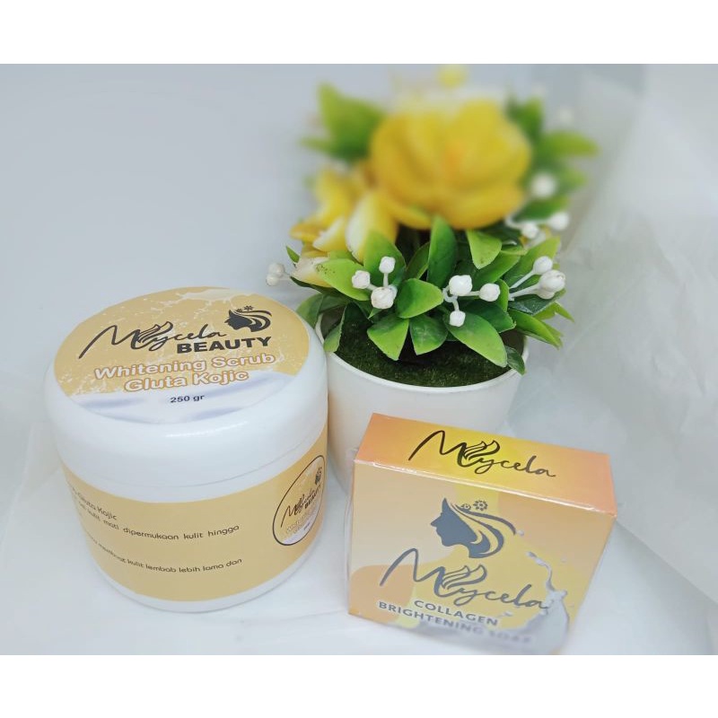 BODY SCRUB KOJIC ACID+SABUN SUSU MYCELA