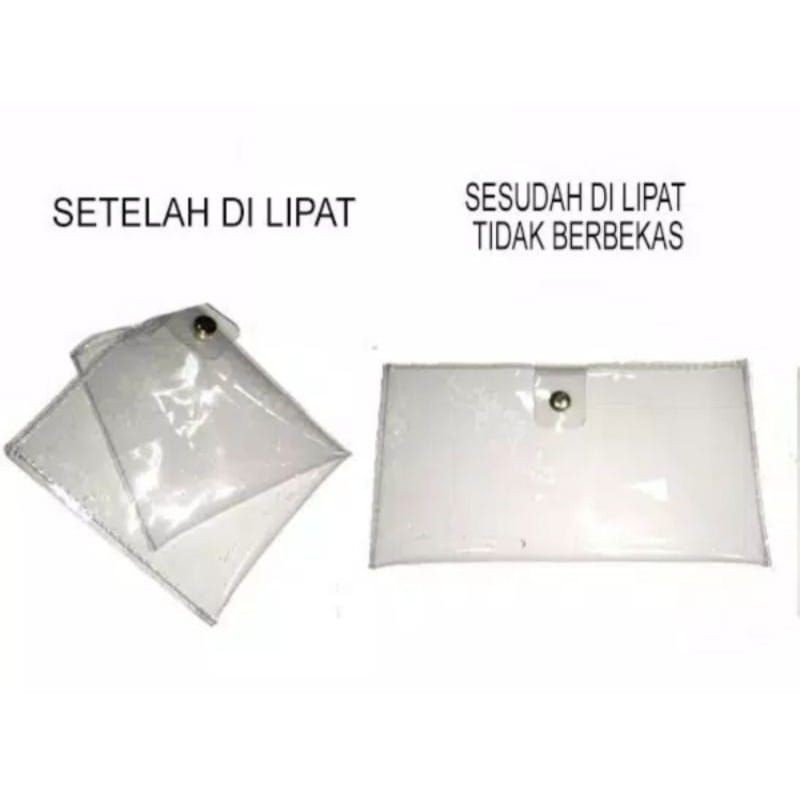 JG - Dompet Pvc transparant Souvernir nikah / dompet kartu simple / dompet mika murah bagus