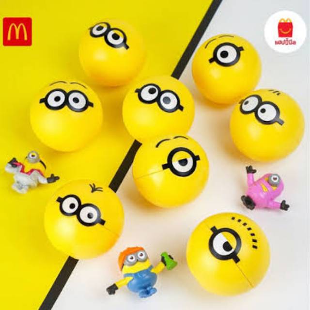 [TERMURAH] Happy Meal Minions McD 2020 Gold, Golden minion mcdonald, mcdonalds ready 8, 29, 30