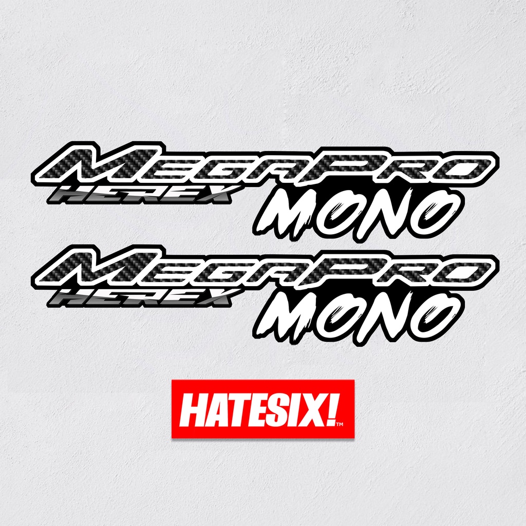 Stiker Sticker Decal Honda Megapro Hiu Mono Primus Herex Hatesix