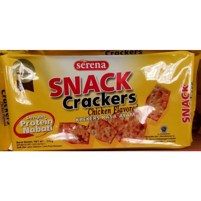 

Serena snack Cracker rasa ayam 210g