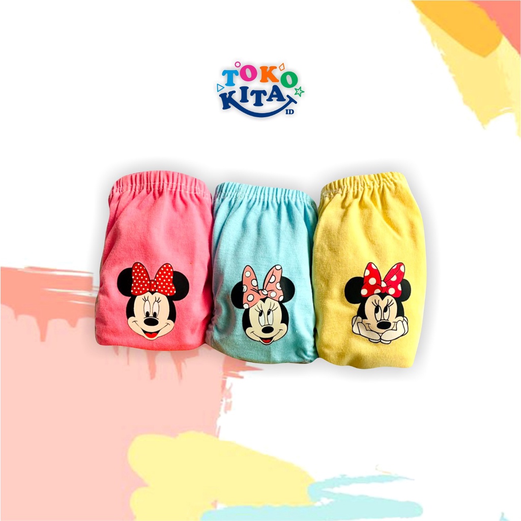 CELANA DALAM ANAK (3 pcs)  CD Miki / Minni MURAH