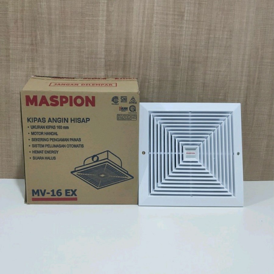 MASPION Kipas 6&quot; MV 16 EX - Kipas Angin Prafon 6 Inch 16 cm - Ventilasi Fan 140 mm - Garansi Resmi