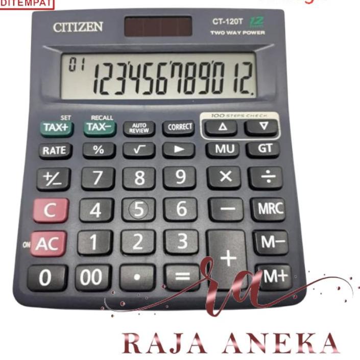 

Kekinian Kalkulator Citizen CT -120 T 12 Digit TerCT Citizen 120T CT 120T CT-120T Dagang Ukuran Besar Citizen 12 Digit ct 120T ✓