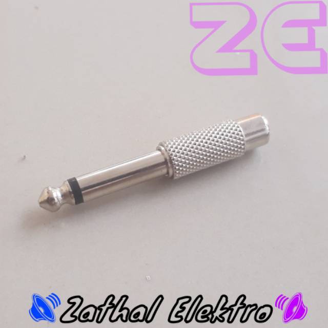 Konektor Jack Mic Toa 3.5 ke RCA 2.5 Besi