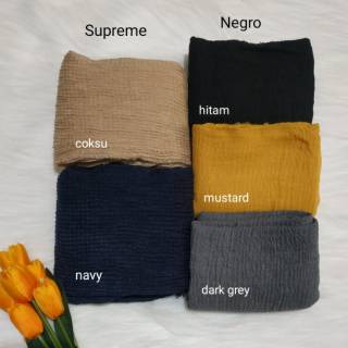 Termurah Pashmina  Crinkle  Shawl  Umama Polos Plain 