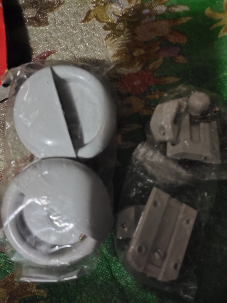 Tutup Penutup Pengangan Gagang Slot Kunci Pintu Kamar Mandi Plastik