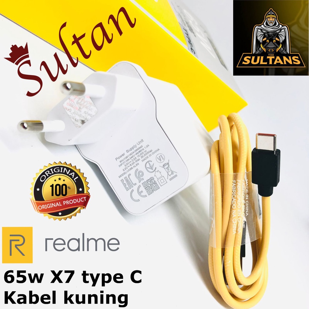 TRAVEL CHARGER ATAU CASAN REALME 8 MICRO-USB / TYPE-C REALME X7 65W ORIGINAL REALME