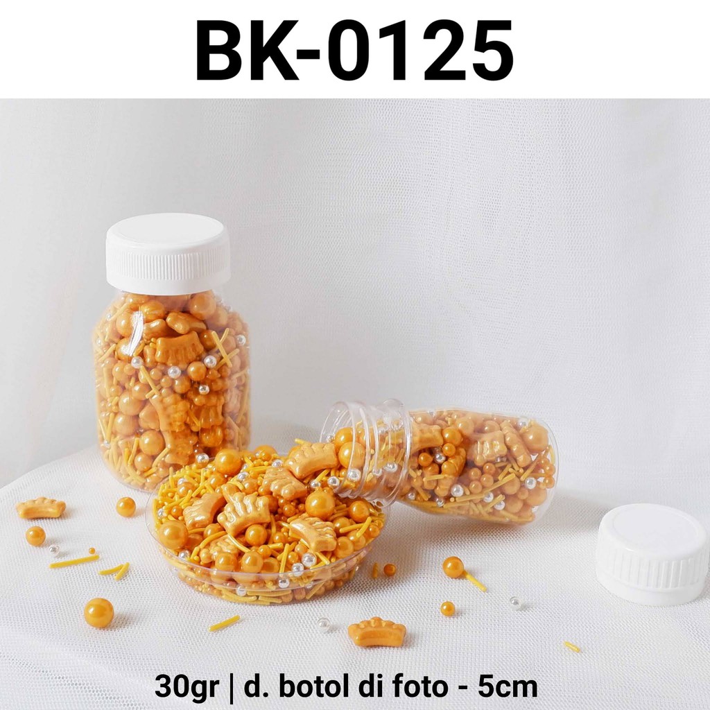

BK-0125 Sprinkles sprinkle sprinkel 30gr 30 gram mahkota mutiara emas yamama baking grosir murah sprinkles cake dekorasi mutiara trimit decoration story sprinklestory sprinklesstory sprinkle story yamama baking