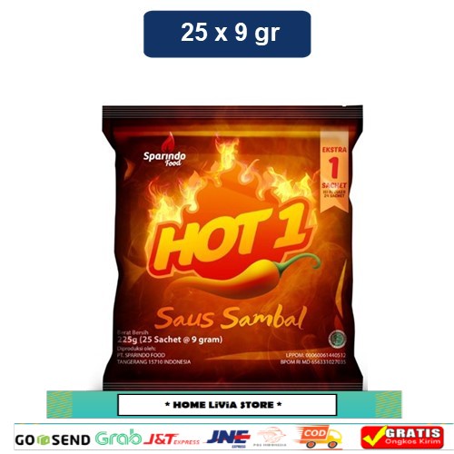 

HOT1 Saus Sambal 25 x 9 gr