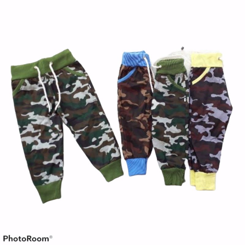 Jogger army anak 1-4 tahun Celana Joger Army Celana Loreng