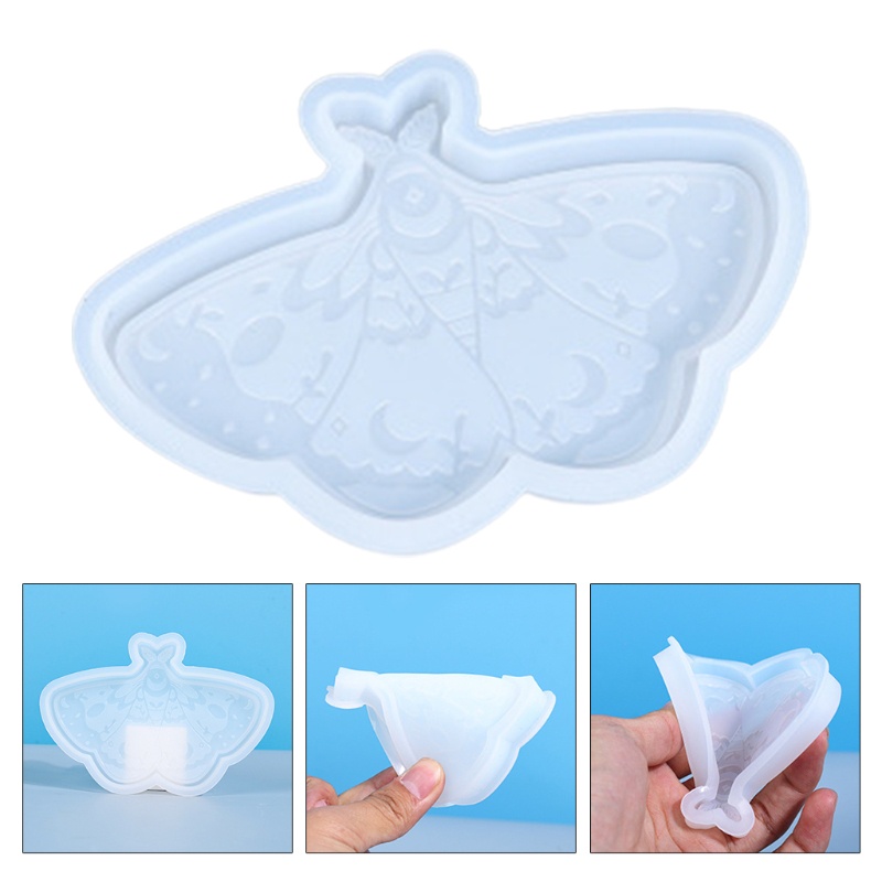 SIY  Butterfly Coaster Crystal Epoxy Resin Mold Tray Plate Cup Mat Pad Silicone Mould