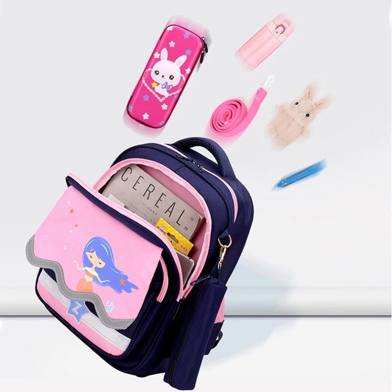 Gudang Tas Ransel MERMAID//Anak Perempuan 2in1/ Tas Mermait Fashion Sekolah Tas Traveling