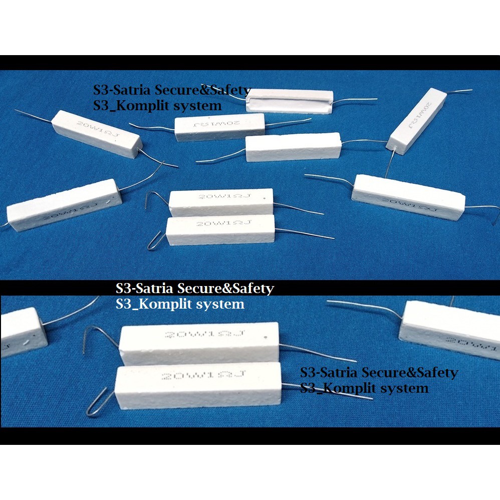 Besar Resistor 20W 1 ohm J Kapur 20 W watt 1ohm 20watt 1RJ 1J