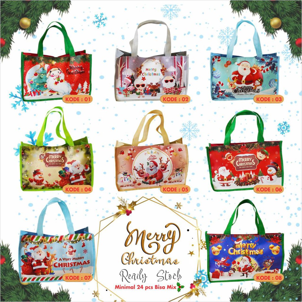 

TOTE BAG Tas Natal Goodie Bag Christmas Hampers Premium