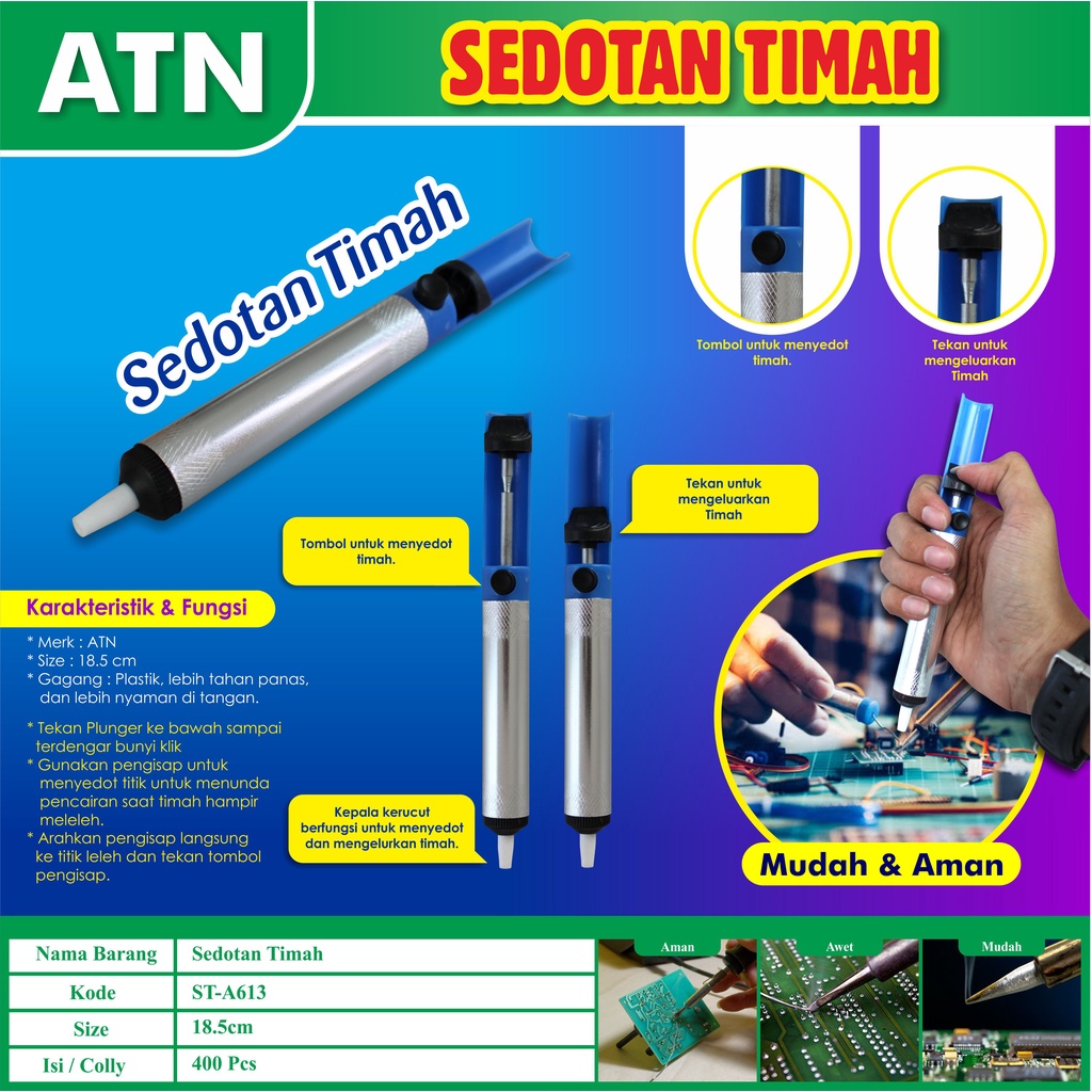 COD-Penyedot timah / sedotan timah / timah sucker sedot