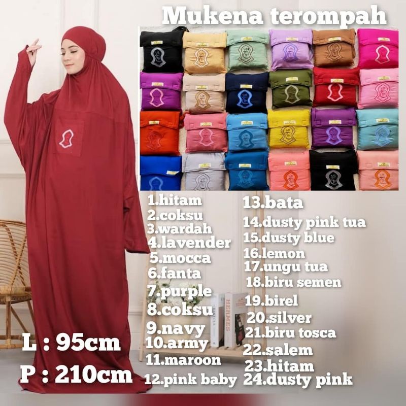 Mukena hadramaut terompah