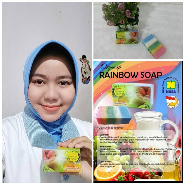 Sabun pelangi RAINBOW NASA ORIGINAL oryshop rainbow nasa