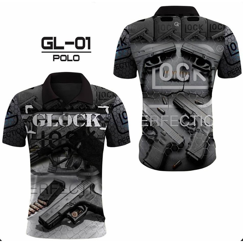 KAOS PRIA POLO GLOCK / KAOS JERSY POLO PRIA GLOCK / Kaos Jersey Pria / Kaos Pria / Baju Jersey / Kao