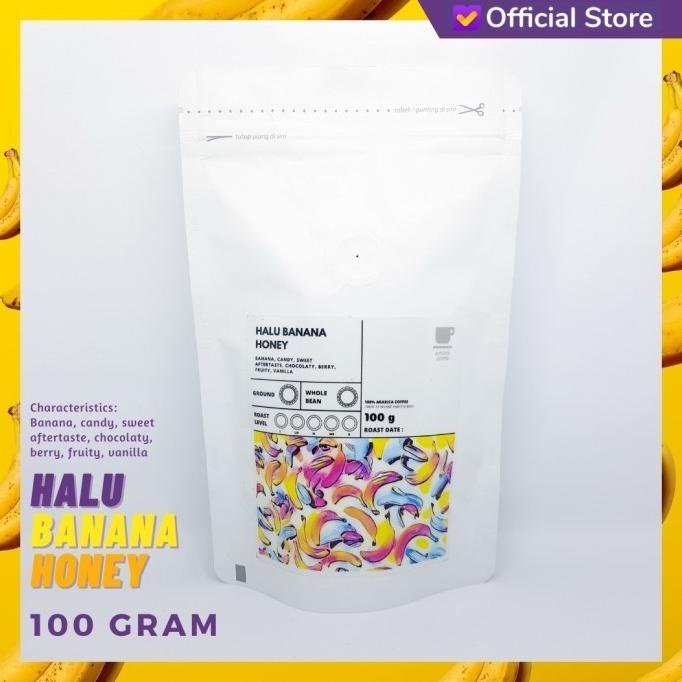 

[ COD ] KOPI ARABIKA HALU BANANA HONEY 100 GRAM | SUTOYO COFFEE TERBATAS Kode 789