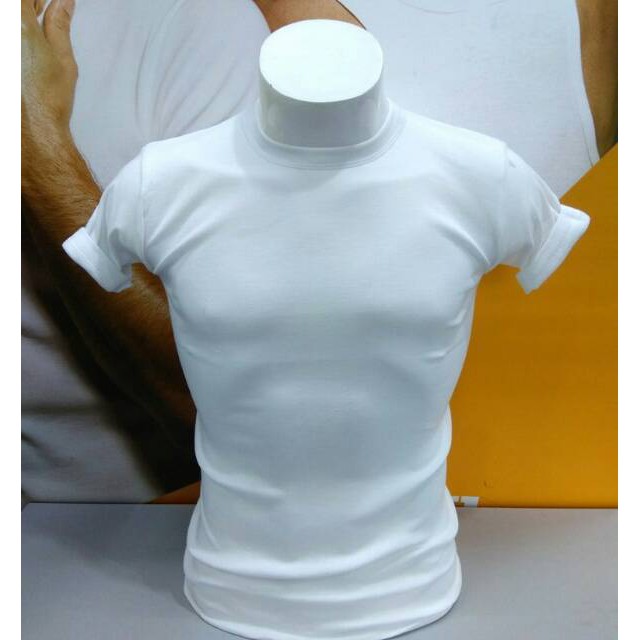 Kaos Dalam Pria PIERRE UNO T01 ROUND NECK PUTIH ISI 1Pcs