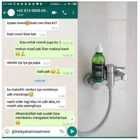 KELAYA HAIR TREATMENT SHAMPOO SOLUSI RAMBUT RONTOK & KEBOTAKAN 250ML-5