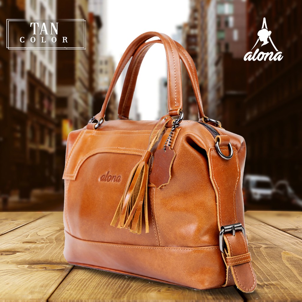 REVEN LEATHER- Tas shoulder bag wanita tas kulit asli wanita tas samping wanita Alona Freya Bag