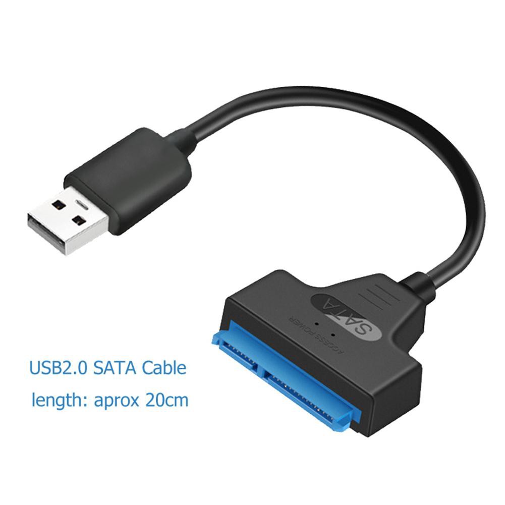 USB 2.0 to SATA 22Pin Adapter Copper Wire Core and ABS Cable Converter Wire for SATA Notebook Hard