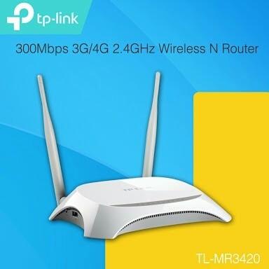 Router Wifi 3G/4G Tp-Link Tl-Mr3420 V5 Versi 5 Support Modem Usb Lte
