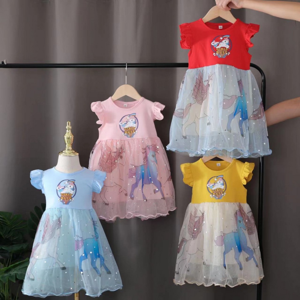 Dress Girl Rule Unicorn Usia 2-5 Tahun / Dress Tutu / Dress Balet